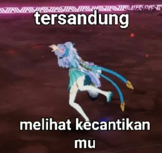Sticker from Honkai Impact meme