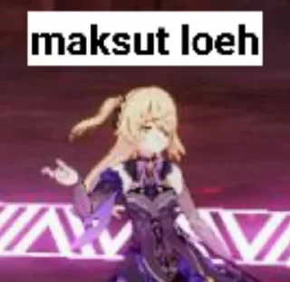 Sticker from Honkai Impact meme