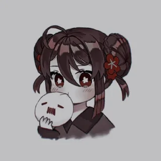 🍎 emoji Hu Tao by@childepunyagw Telegram sticker 5 of 36