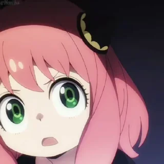 😨 emoji Anya Forger Video [@KawaiiStickersHere] Telegram sticker 13 of 50