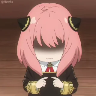😖 emoji Anya Forger Video [@KawaiiStickersHere] Telegram sticker 16 of 50
