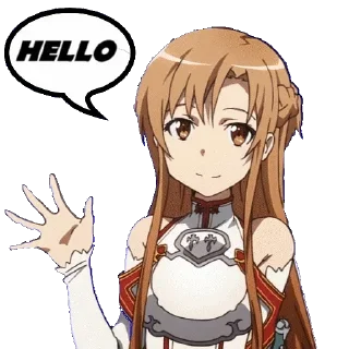 👋 emoji Sword Art Online Telegram sticker 14 of 68