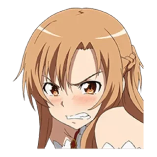 😠 emoji Sword Art Online Telegram sticker 5 of 68