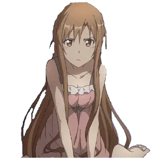 😚 emoji Sword Art Online Telegram sticker 20 of 68