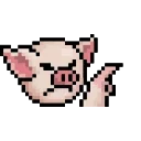👉 emoji LIHKG Pig Animated (Pixel Art, Unofficial) Telegram sticker 20 of 42