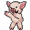 🕺 emoji LIHKG Pig Animated (Pixel Art, Unofficial) Telegram sticker 14 of 42