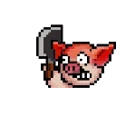 🔪 emoji LIHKG Pig Animated (Pixel Art, Unofficial) Telegram sticker 2 of 42