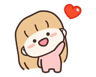 ⭐ emoji I LOVE U (Girlfriend) IDN @deazzle Telegram sticker 5 of 24