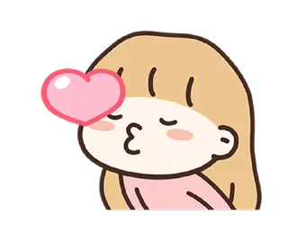 Sticker from I LOVE U (Girlfriend) IDN @deazzle