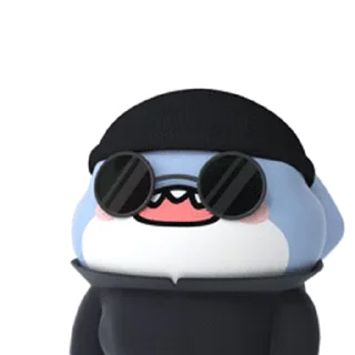 😋 emoji 肥肥鲨2 @Stickers_AChansp Telegram sticker 2 of 40