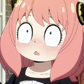 😦 emoji Anya 👒 [@TengenSama] Telegram sticker 8 of 16