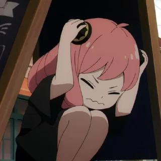 🥺 emoji Anya 👒 [@TengenSama] Telegram sticker 6 of 16