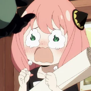 😭 emoji Anya 👒 [@TengenSama] Telegram sticker 9 of 16