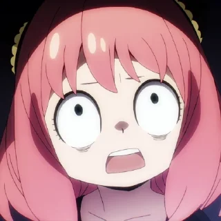 😨 emoji Anya 👒 [@TengenSama] Telegram sticker 7 of 16