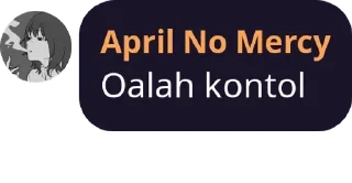 Sticker from April No Mercy