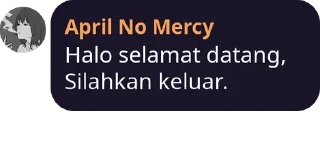 Sticker from April No Mercy