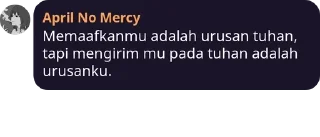 Sticker from April No Mercy
