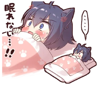 😨 emoji Boy of a black cat(hoody)2 @deazzle Telegram sticker 6 of 32