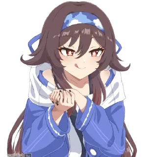 🤤 emoji Hu Tao (genshin_impact) @Anak_kucing_stiker Telegram sticker 22 of 35