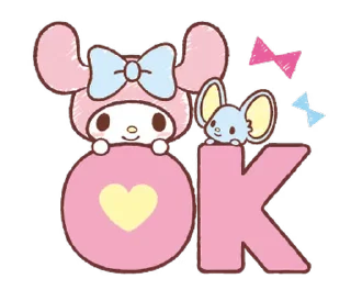 Sticker from My Melody: Easygoing Cuteness @deazzle @cremium