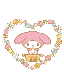 ⭐ emoji My Melody Pop-Up Stickers @deazzle Telegram sticker 9 of 16