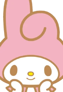 ⭐ emoji My Melody Pop-Up Stickers @deazzle Telegram sticker 7 of 16