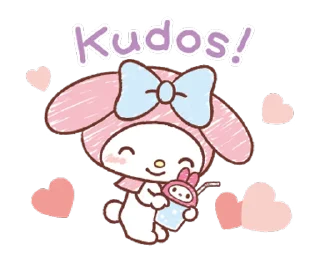 Sticker from My Melody: Easygoing Cuteness @deazzle @cremium