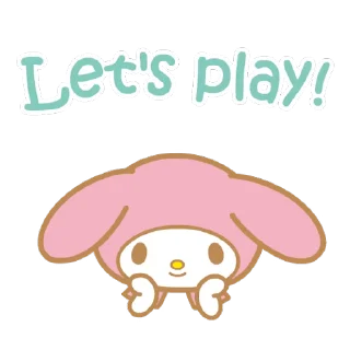 ⭐ emoji My Melody Pop-Up Stickers @deazzle Telegram sticker 13 of 16