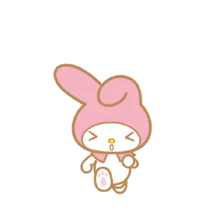 ⭐ emoji My Melody Pop-Up Stickers @deazzle Telegram sticker 14 of 16