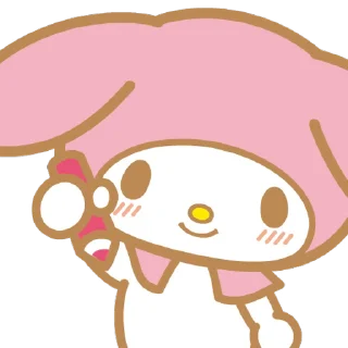 ⭐ emoji My Melody Pop-Up Stickers @deazzle Telegram sticker 8 of 16