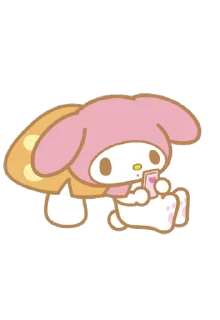 ⭐ emoji My Melody Pop-Up Stickers @deazzle Telegram sticker 16 of 16