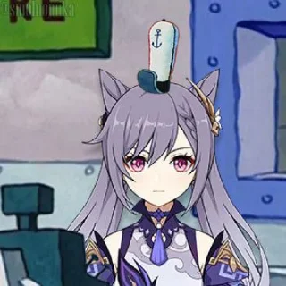 😍 emoji Genshin Impact Meme Telegram sticker 18 of 30