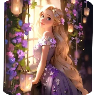 🌸 emoji Rapunzel... By @wind141 Telegram sticker 17 of 30