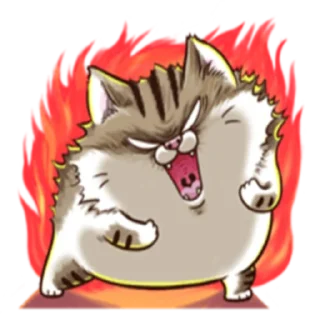 😡 emoji Ami fat cat Telegram sticker 8 of 39