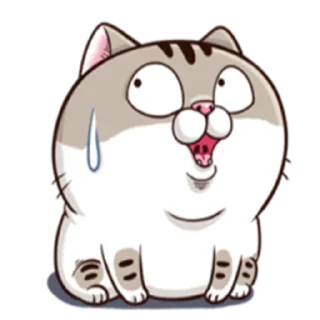 😱 emoji Ami fat cat Telegram sticker 22 of 39