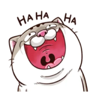 😂 emoji Ami fat cat Telegram sticker 6 of 39