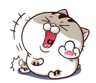😆 emoji Ami fat cat Telegram sticker 24 of 39