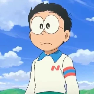 😌 emoji Nobita-sen by @senshi_sino Telegram sticker 9 of 57