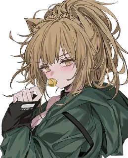 🍭 emoji “请问，要来一杯茉莉茶吗？”@moli_0312 Telegram sticker 6 of 68