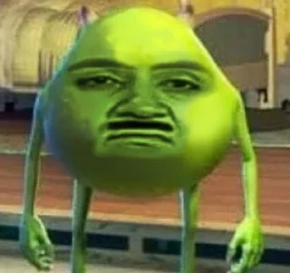 Sticker from Green Wazowski