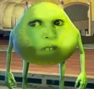 Sticker from Green Wazowski