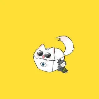 Sticker from @curses_k1ng Catoru Gojo Pack