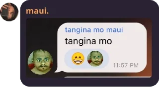 Sticker from tangina mo mauis kang pack