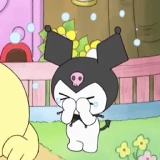 😢 emoji @go_owon mood as kuromi pack by @QuotLyBot Telegram sticker 18 of 48