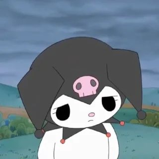 Sticker from @go_owon mood as kuromi pack by @QuotLyBot