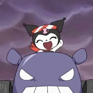😆 emoji @go_owon mood as kuromi pack by @QuotLyBot Telegram sticker 16 of 48