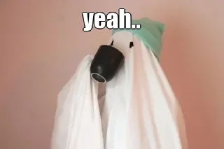 🤔 emoji Ghosty @nobody_stickers Telegram sticker 18 of 67