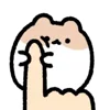 ⭐ emoji 動く！まちょハムの絵文字 @moe_sticker_bot Telegram sticker 5 of 40