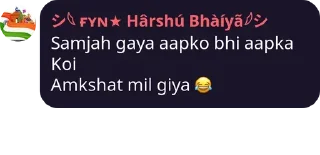 😂 emoji 亗 𝚄𝚁𝚂⇀Harshu bhaiya 亗s kang pack Telegram sticker 17 of 87
