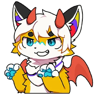 😈 emoji 猫咪在极地 Telegram sticker 16 of 32